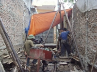 Ép cọc bê tông ở Long An